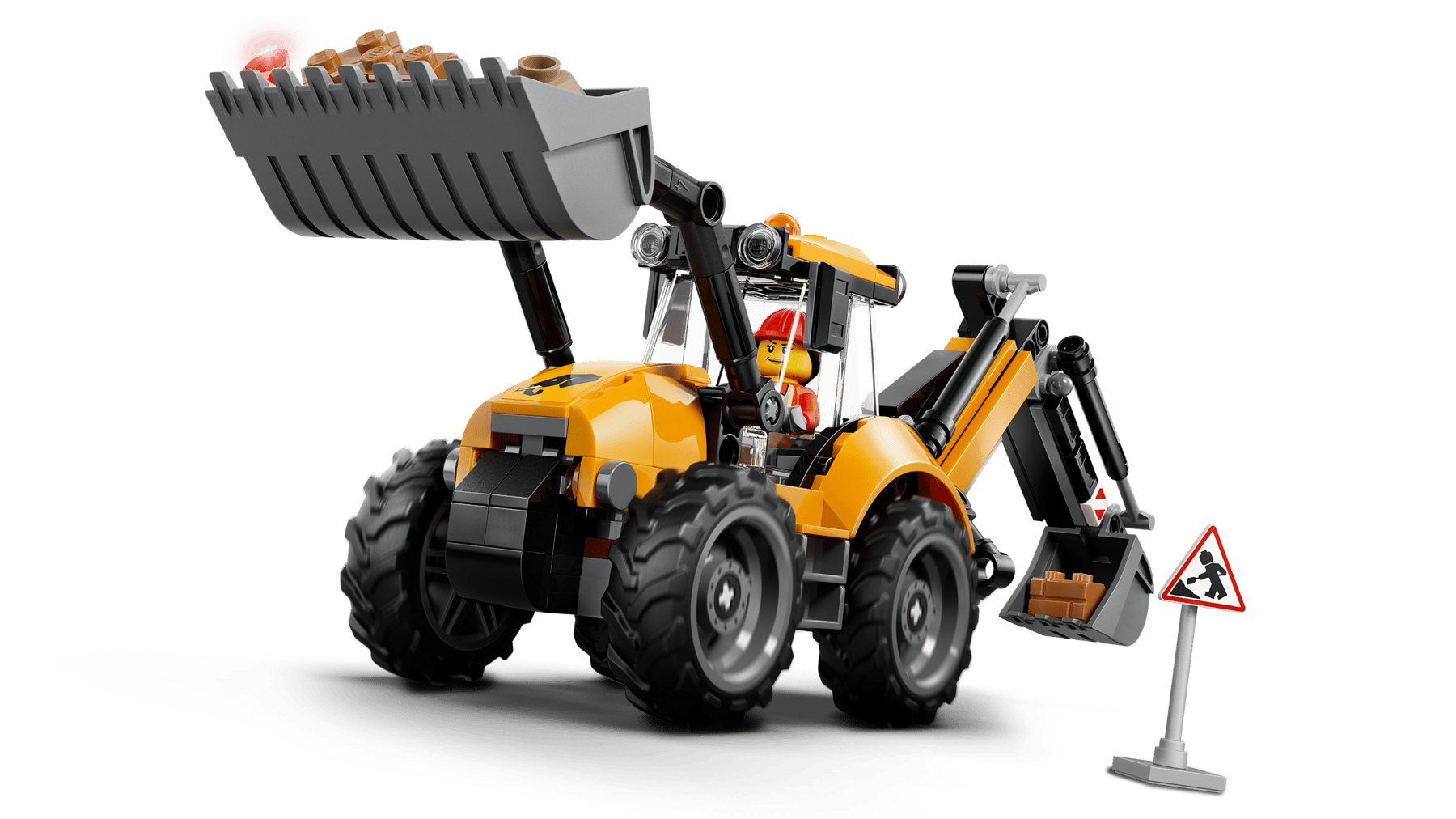 Lego Lego City Yellow Backhoe Loader
