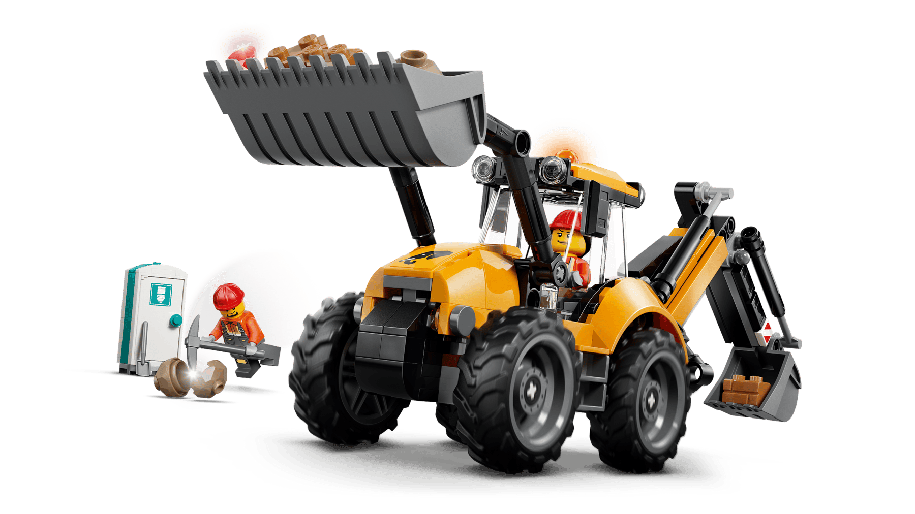Lego Lego City Yellow Backhoe Loader