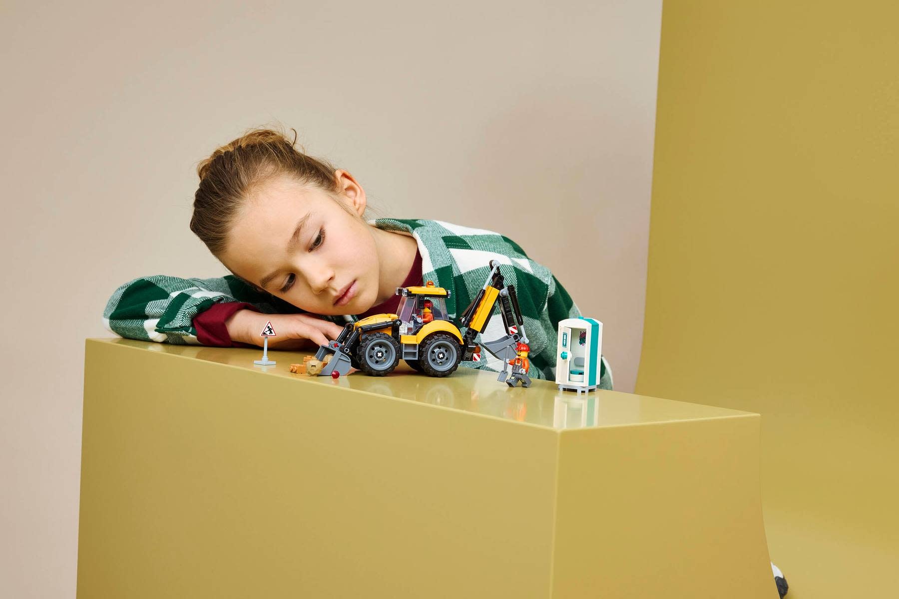Lego Lego City Yellow Backhoe Loader