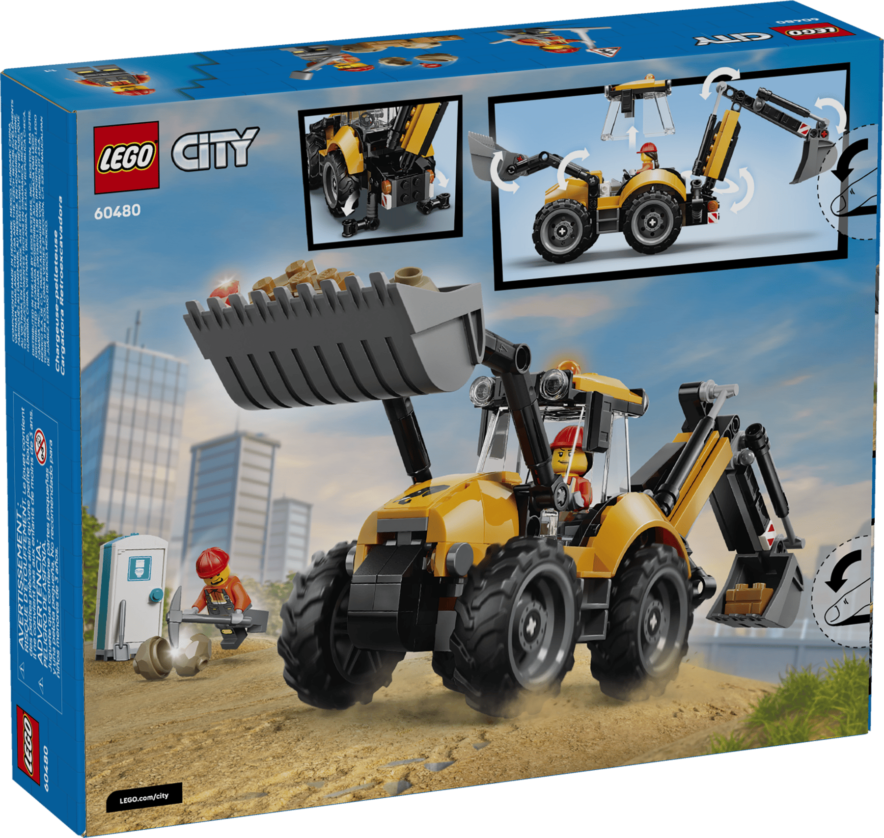 Lego Lego City Yellow Backhoe Loader