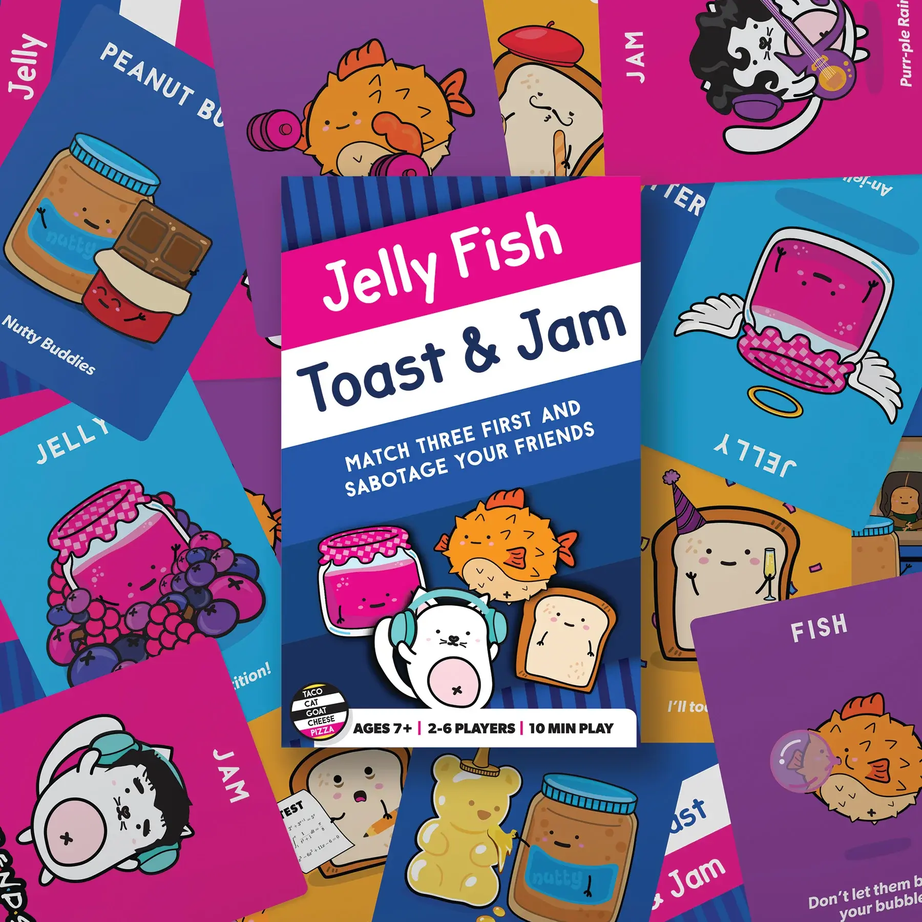 Blue Orange Jelly Fish Toast & Jam Game