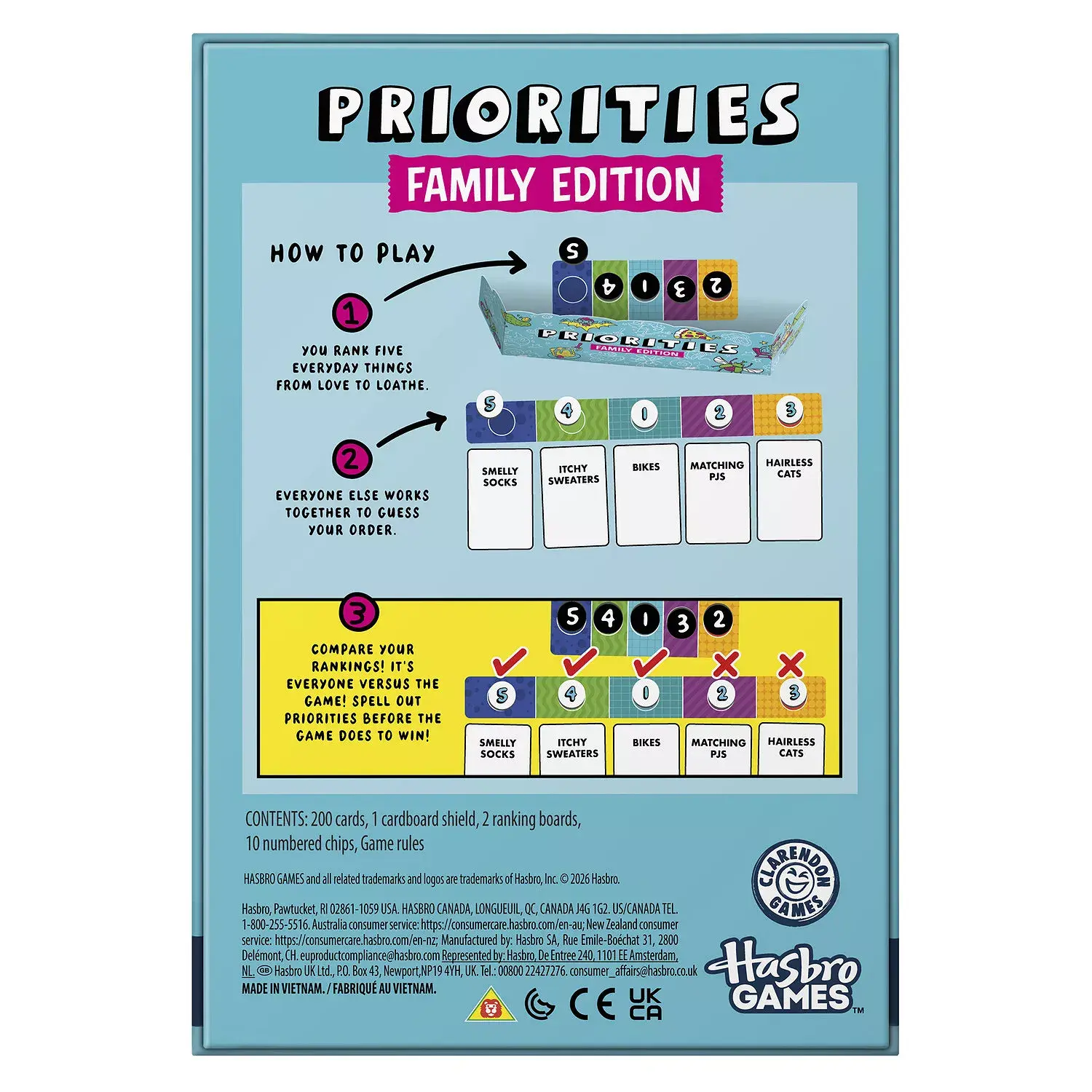 Hasbro Priorities Game