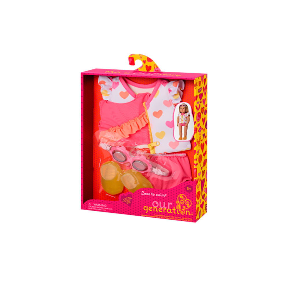 Our Generation Our Generation Doll Outfit Love to Swim Swimsuit