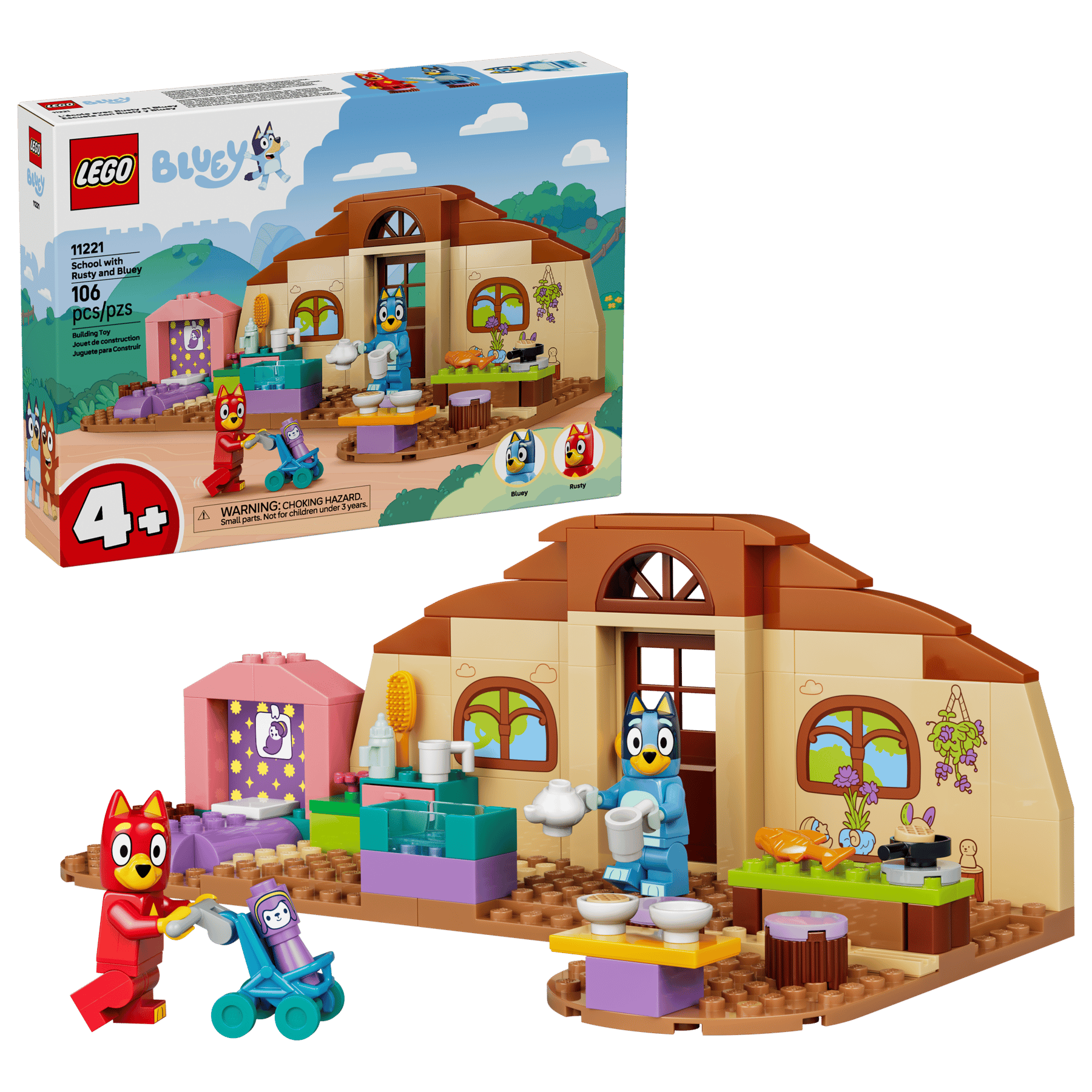 Lego Lego Bluey School with Rusty and Bluey
