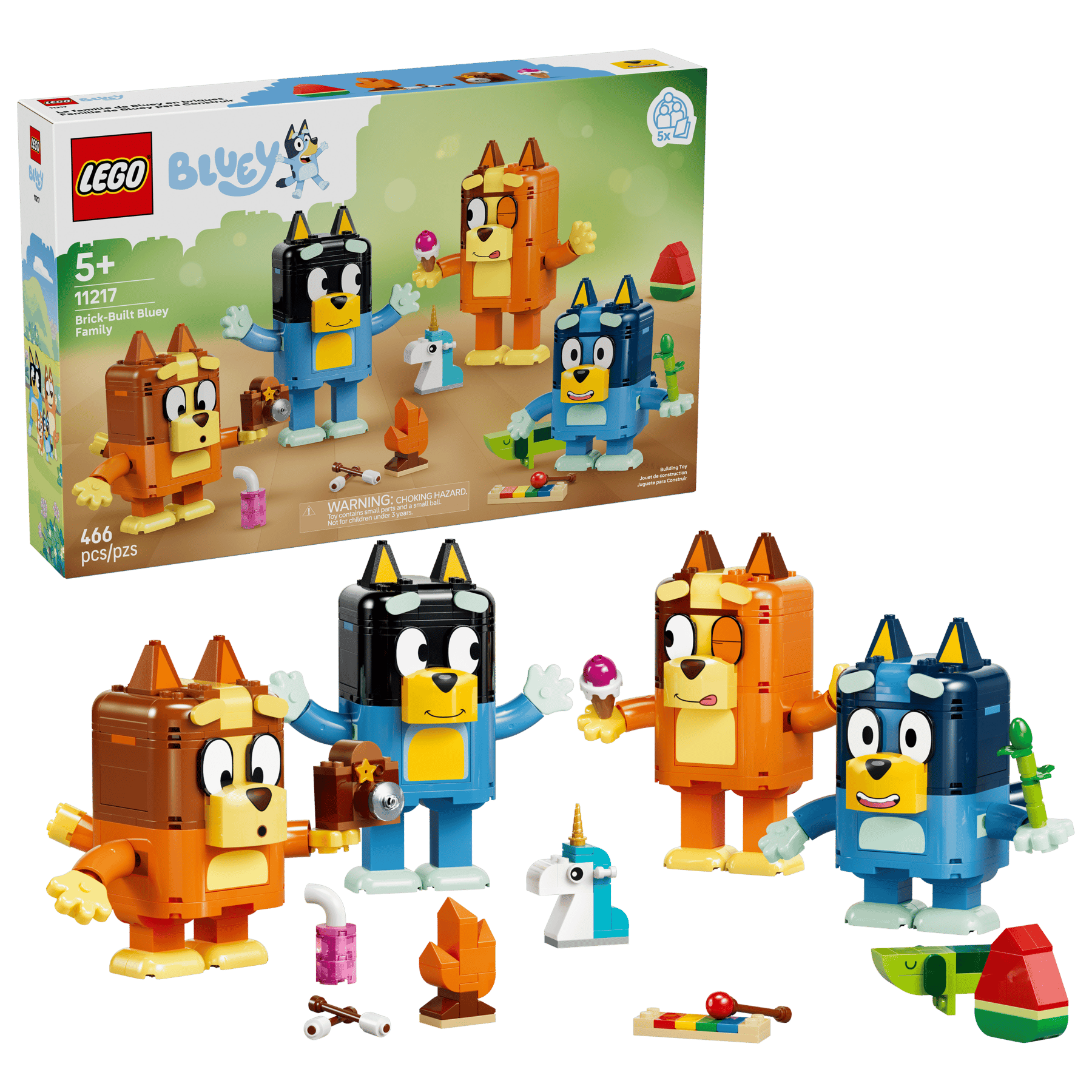 Lego Lego Bluey Brick-Built Bluey Family