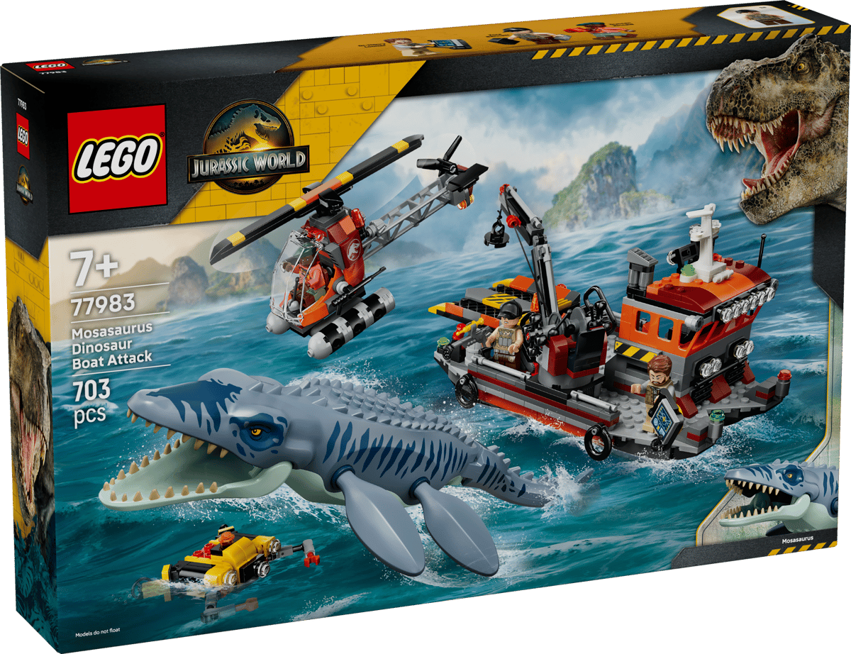 Lego Lego Jurassic World Mosasaurus Dinosaur Boat