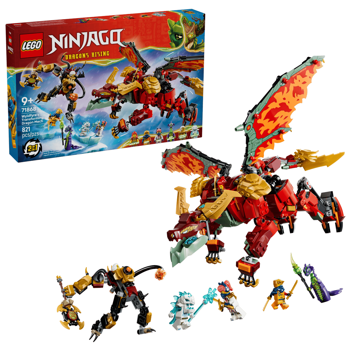 Lego Lego Ninjago Wyldfyre's Transforming Dragon
