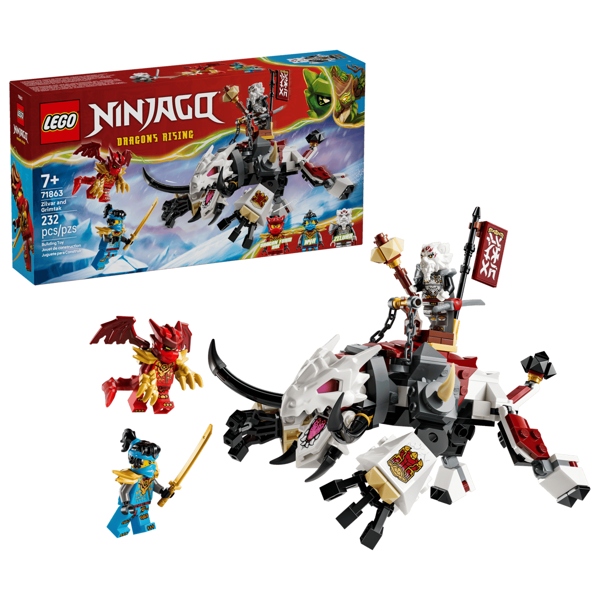 Lego Lego Ninjago Zilvar & Grimtak the Dragon Beast