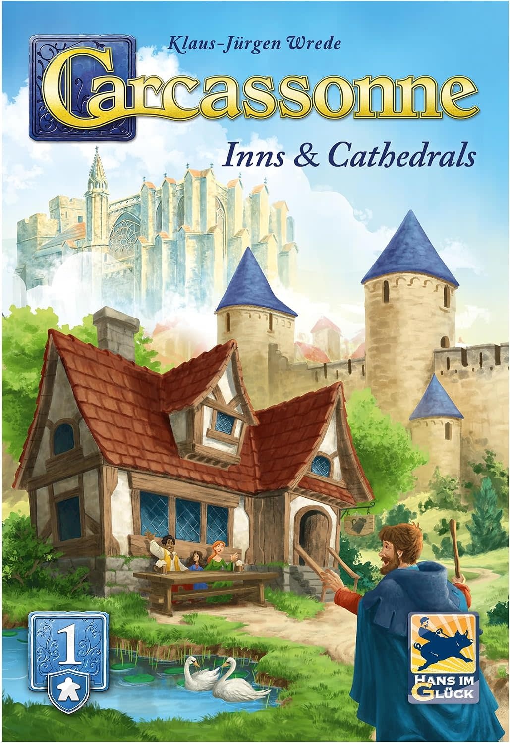 Z-Man Games Carcassonne Game Exp:1 Inns & Cathedrals Refresh