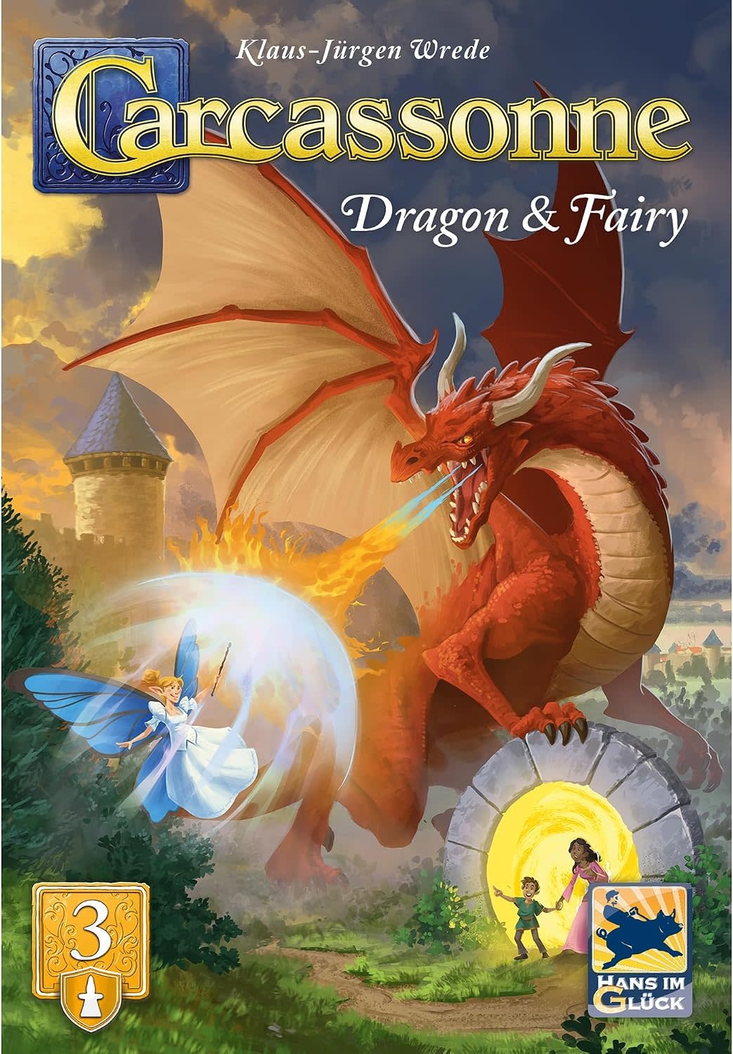 Carcassonne Game Exp:3 Dragon & Fairy Refresh