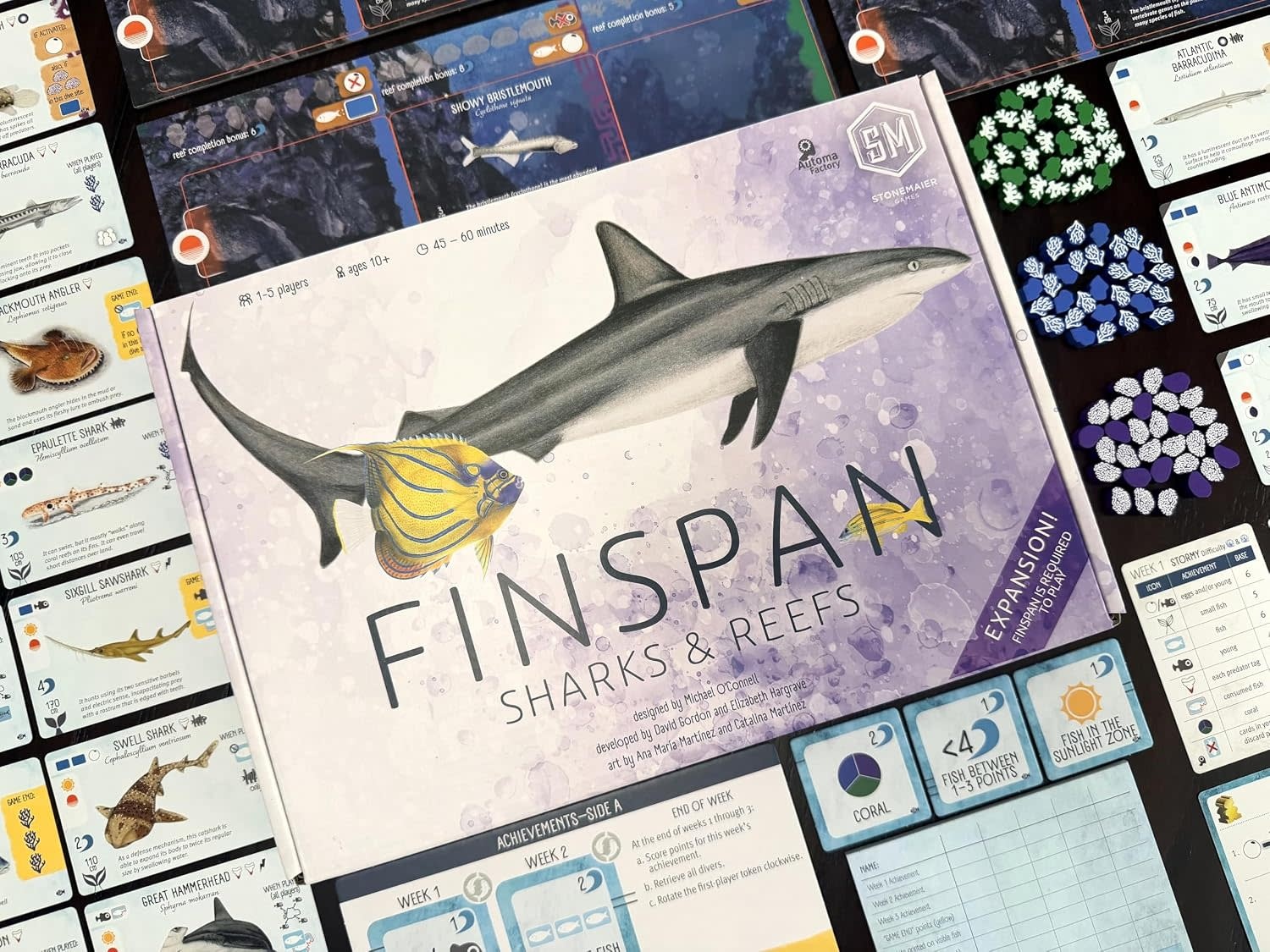 Finspan: Sharks & Reefs Expansion Game