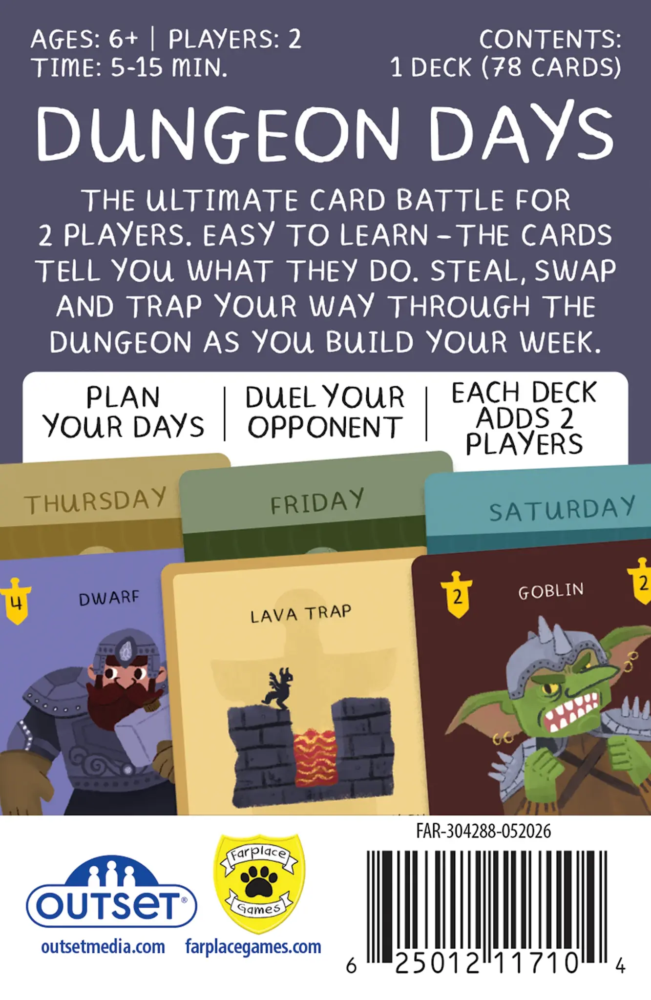 Dungeon Days Card Game
