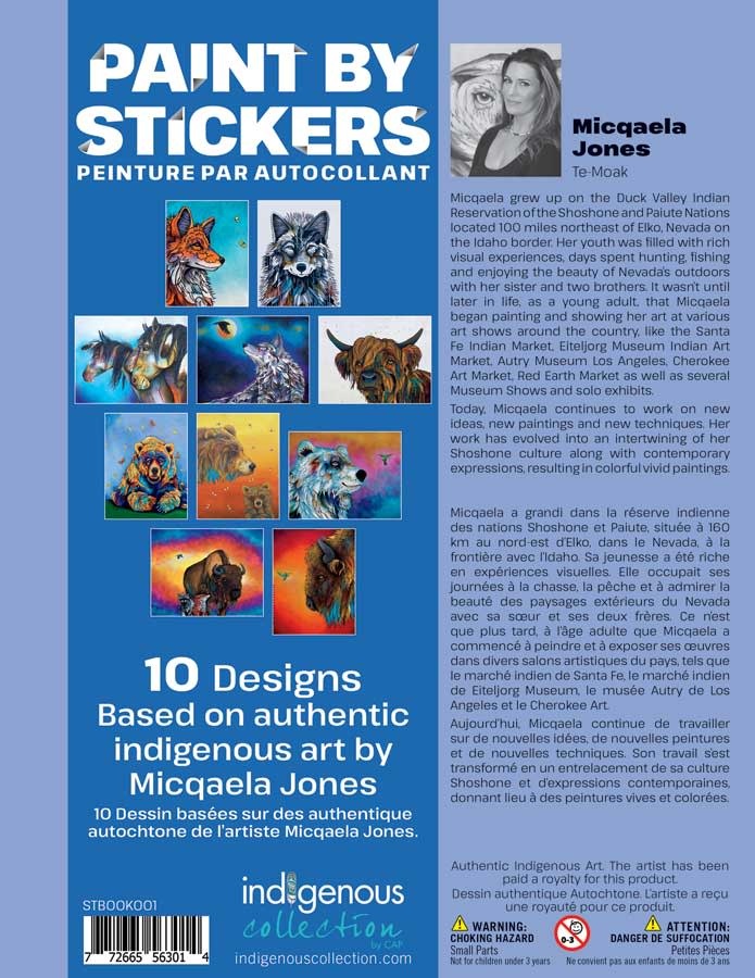 Indigenous Collection Paint by Sticker Book: Micqaela Jones