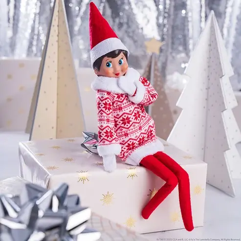 Elf on the Shelf Outfit Sweetie Snowflake Dress