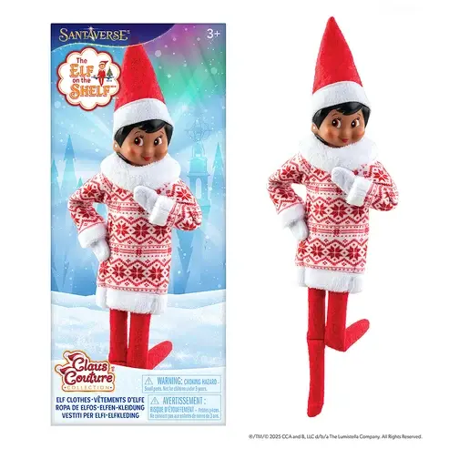 Elf on the Shelf Outfit Sweetie Snowflake Dress