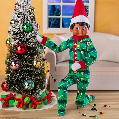 Elf on the Shelf Outfit Goonight, Sleep Bright PJ's