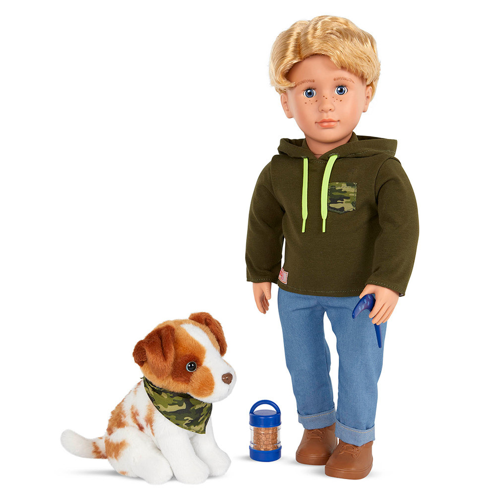 Our Generation Our Generation 18" Deluxe Doll & Pet Elliot and the Australian Shepherd