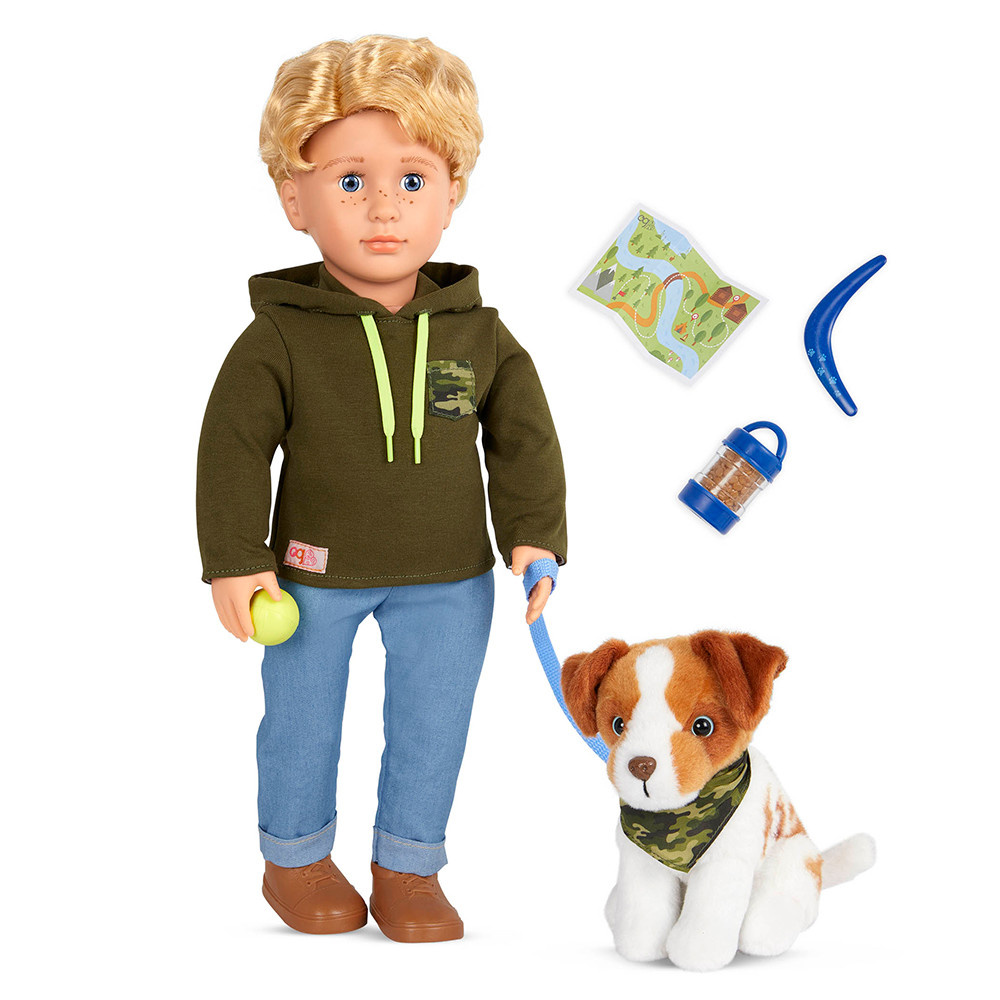 Our Generation Our Generation 18" Deluxe Doll & Pet Elliot and the Australian Shepherd