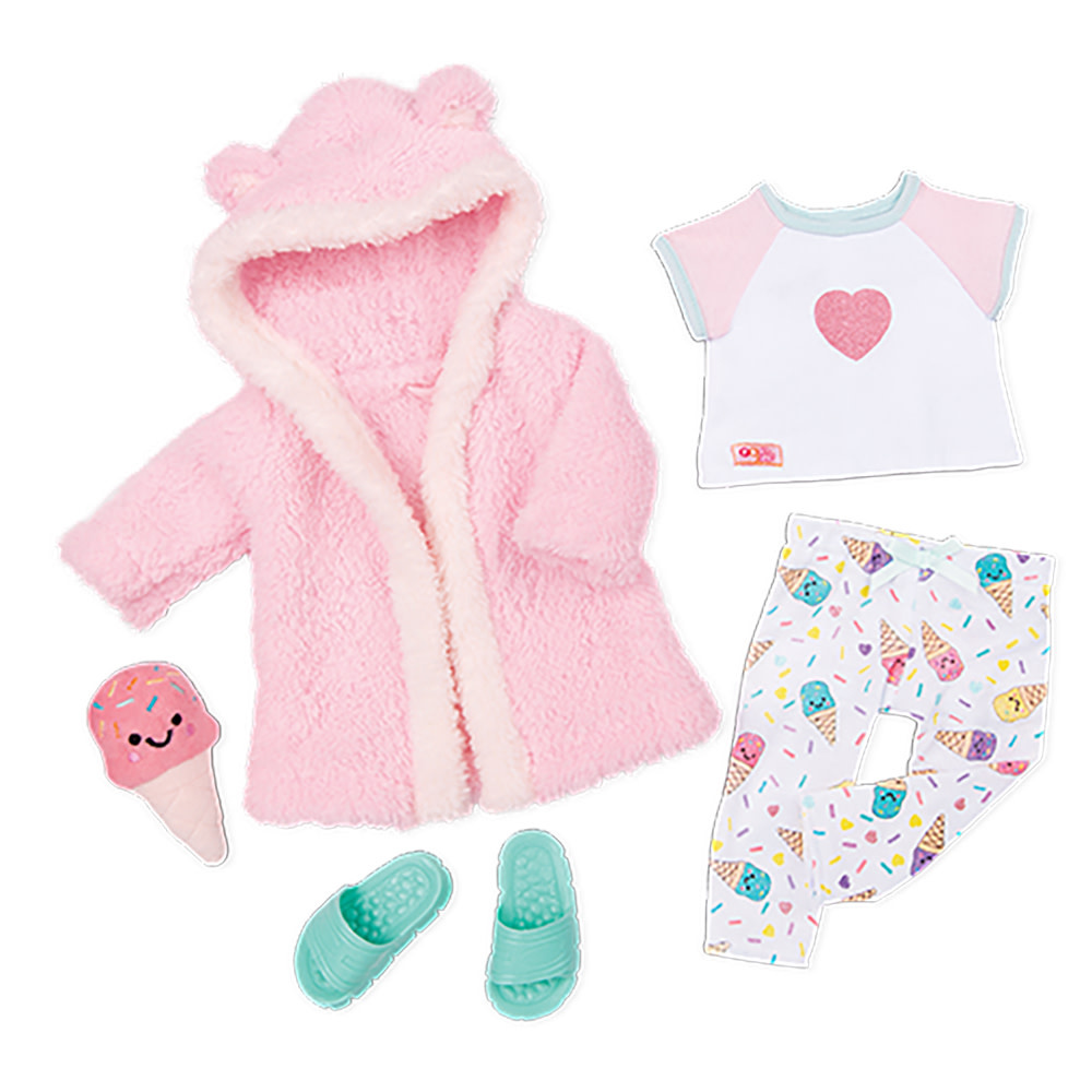 Our Generation Our Generation Doll Deluxe Outfit: Ice Cream Dreams Pyjamas with Bathrobe