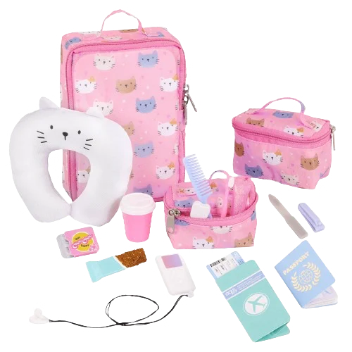 Our Generation Our Generation Accessory: Purrfectly Packed Luggage Travel Set