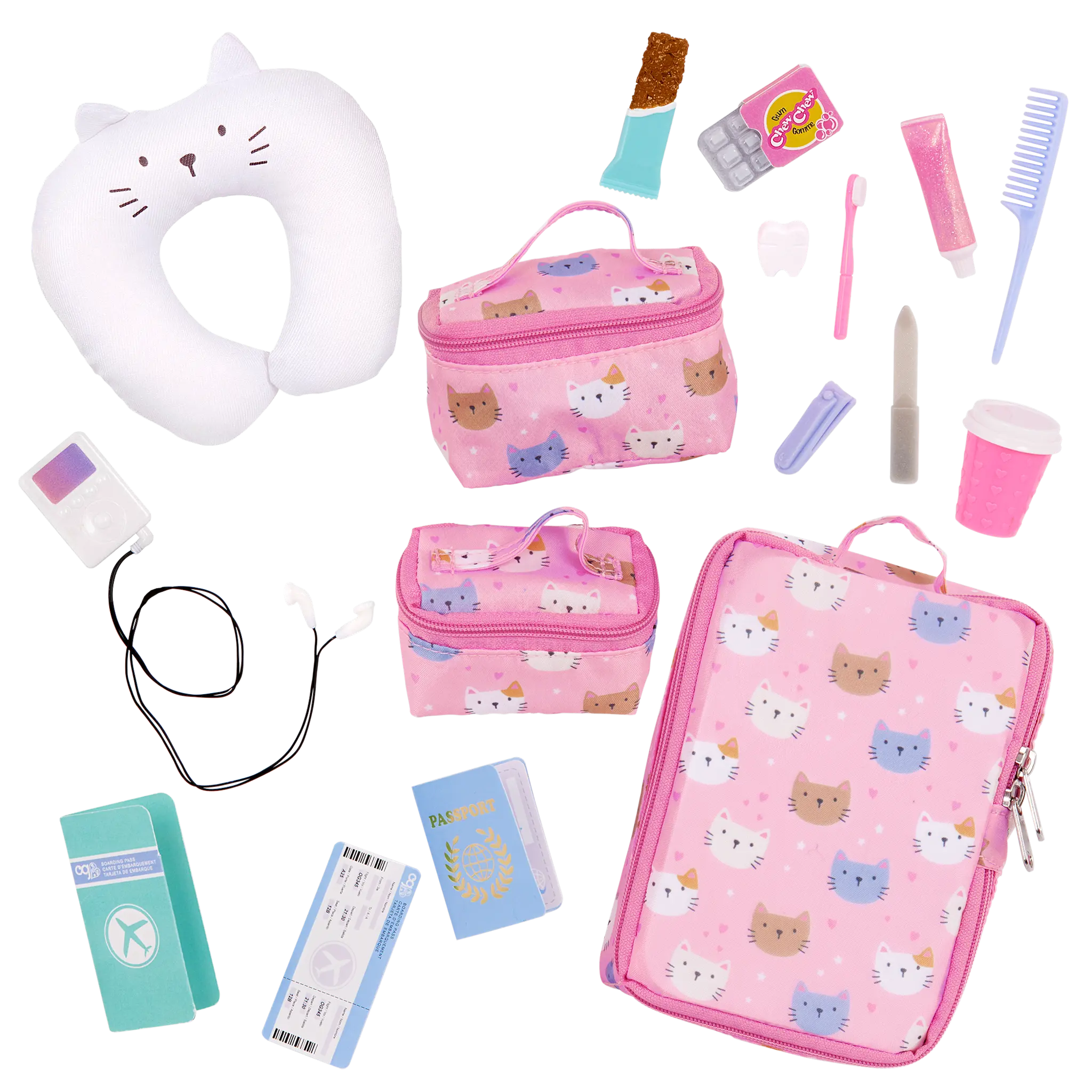 Our Generation Our Generation Accessory: Purrfectly Packed Luggage Travel Set