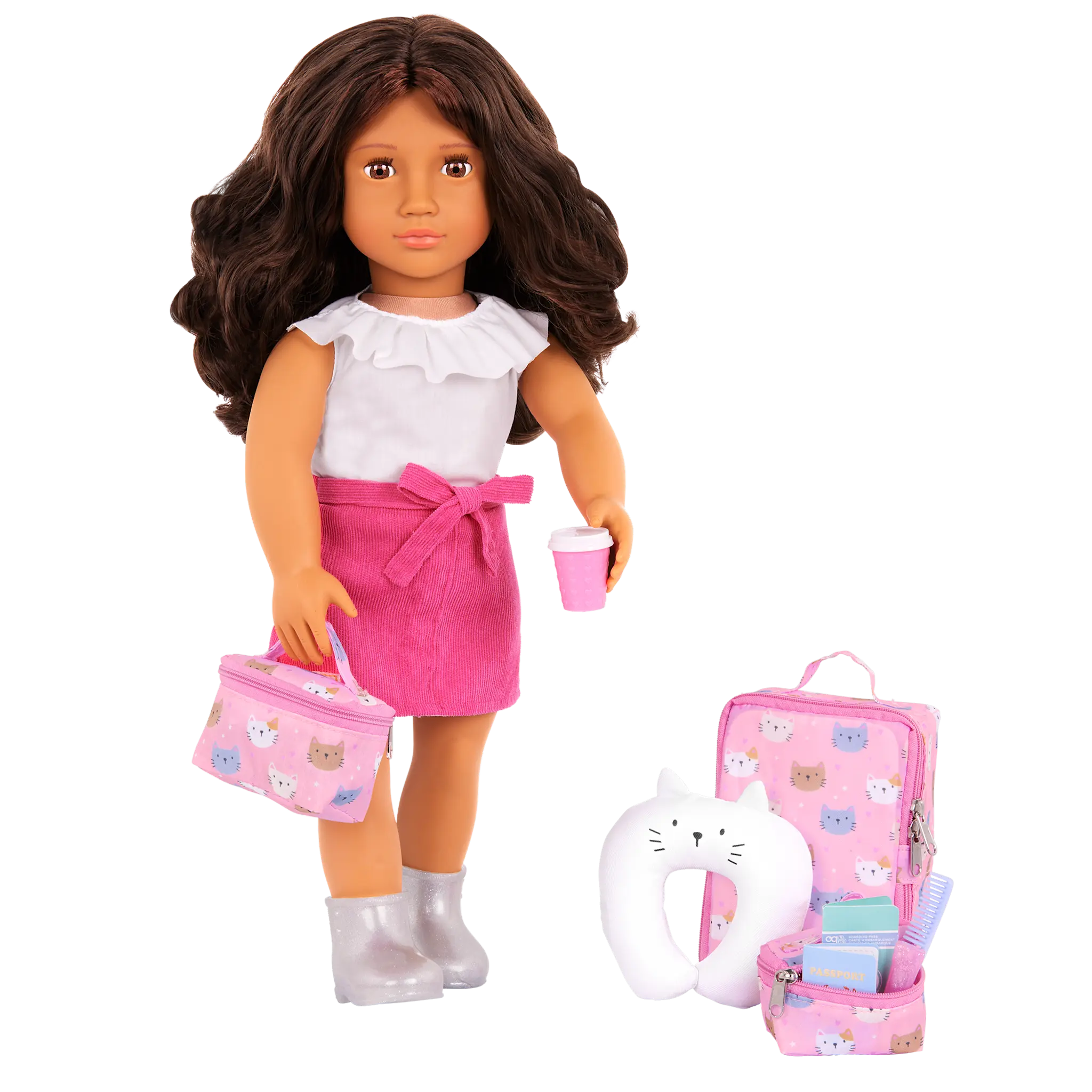 Our Generation Our Generation Accessory: Purrfectly Packed Luggage Travel Set