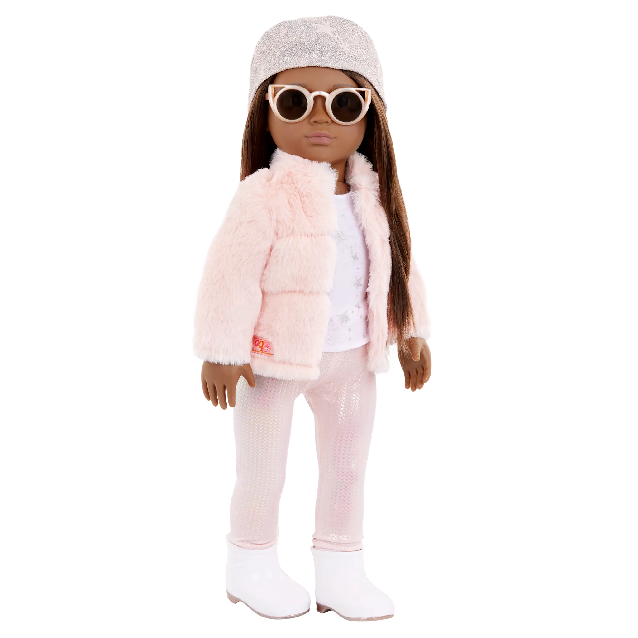 Our Generation Our Generation Doll Deluxe Outfit: Fancy & Furry Pink Fur Coat