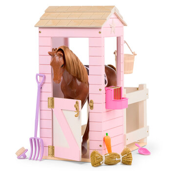 Our Generation Accessory Single Barn with Foal