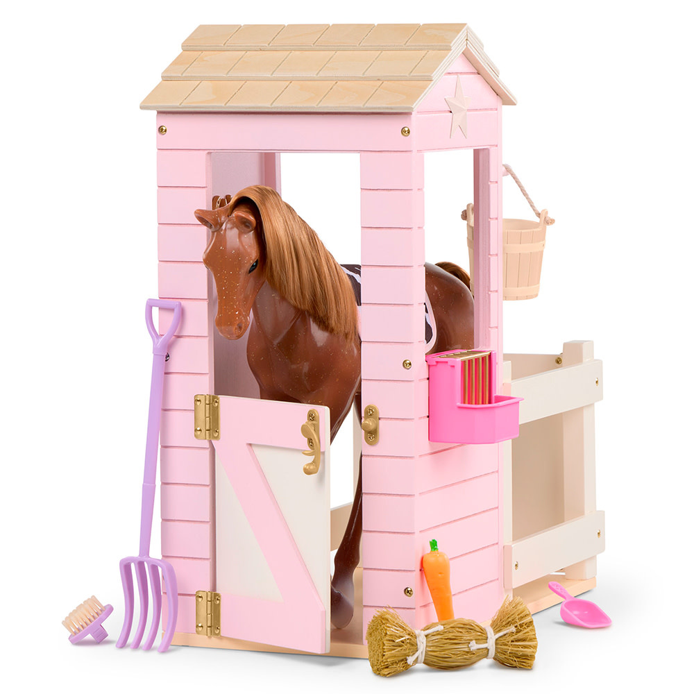 Our Generation Accessory Single Barn with Foal