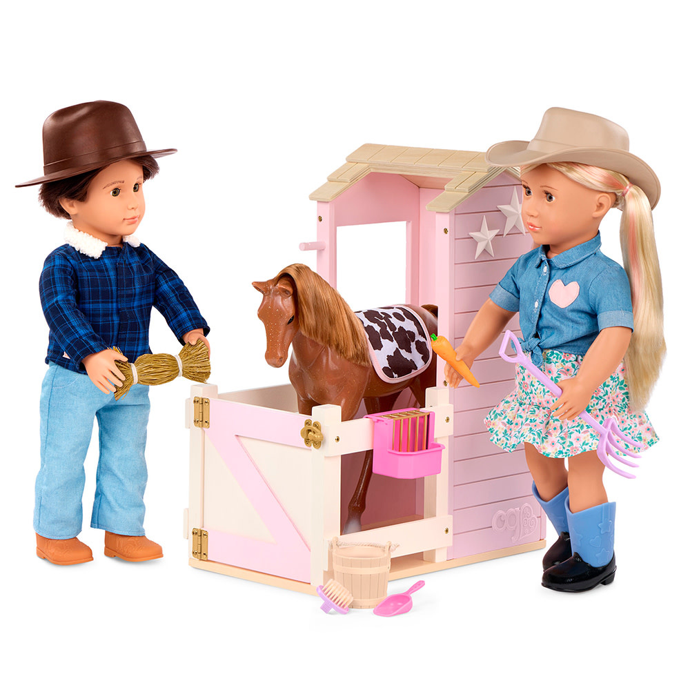 Our Generation Accessory Single Barn with Foal