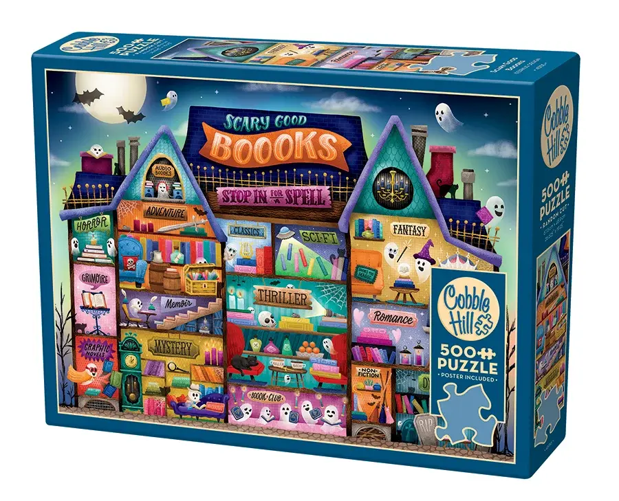 Cobble Hill Puzzles Cobble Hill Puzzle 500pc Scary Good Boooks
