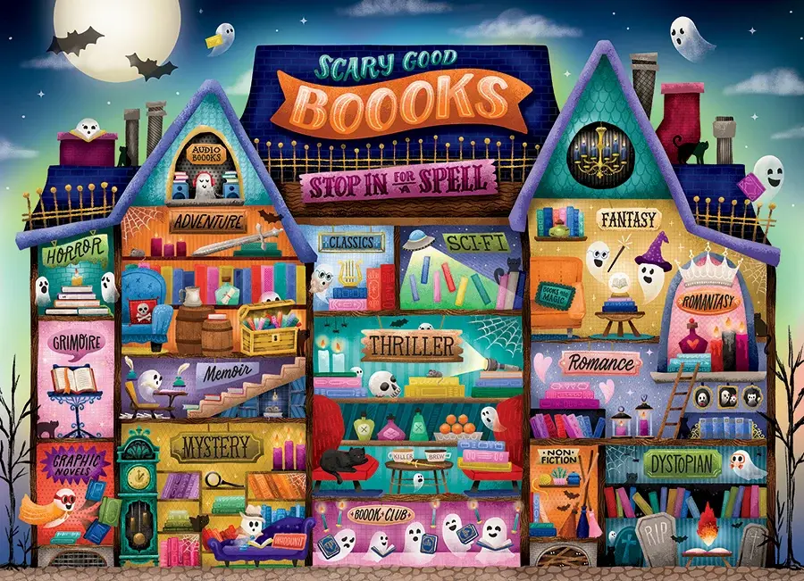 Cobble Hill Puzzles Cobble Hill Puzzle 500pc Scary Good Boooks