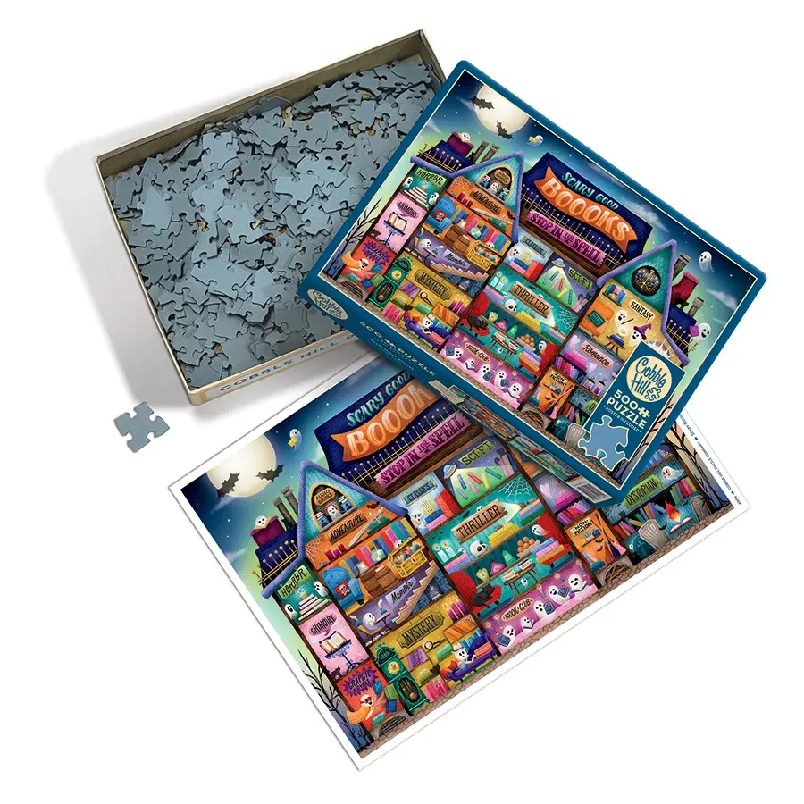Cobble Hill Puzzles Cobble Hill Puzzle 500pc Scary Good Boooks