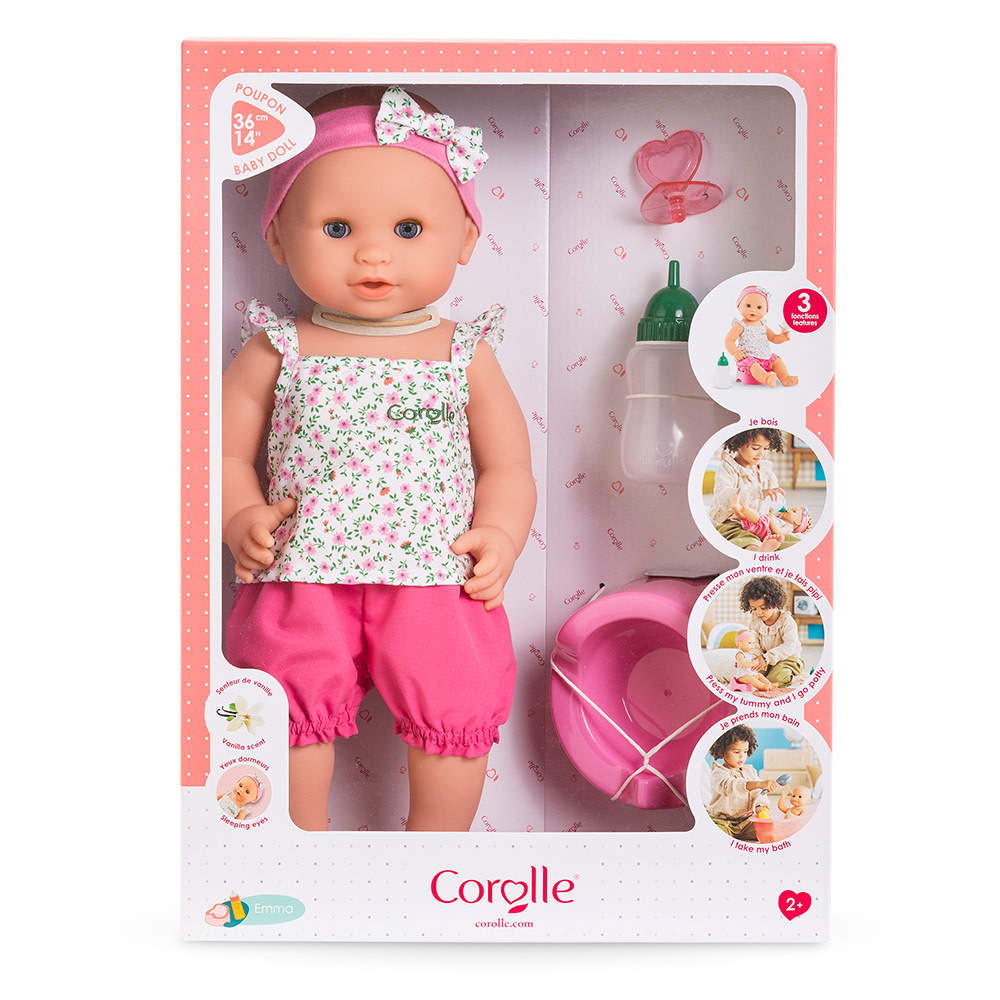 Corolle Corolle Doll Emma Drink and Wet Bath Doll 14"