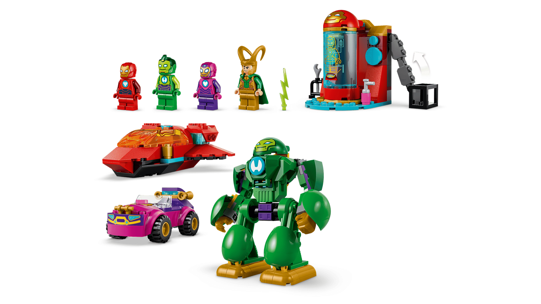 Lego Lego Marvel Loki vs Team Iron Man