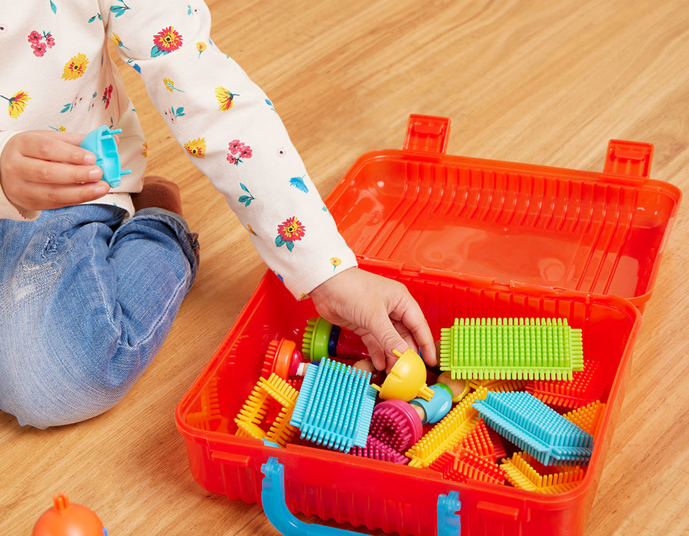 Battat Bristle Blocks Basic Big Value Case 85pc