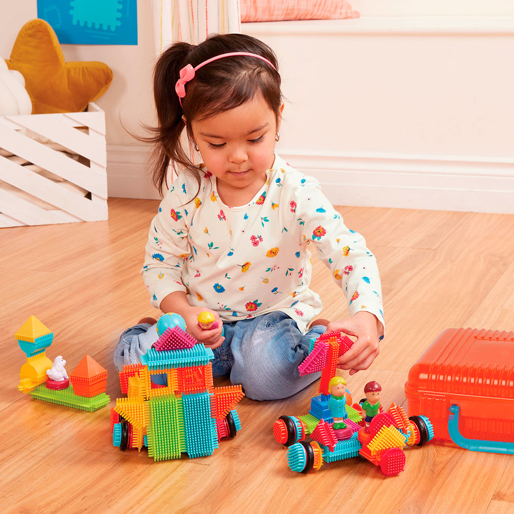 Battat Bristle Blocks Basic Big Value Case 85pc