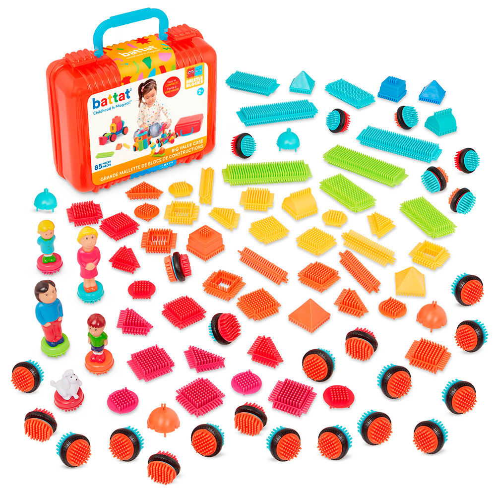 Battat Bristle Blocks Basic Big Value Case 85pc