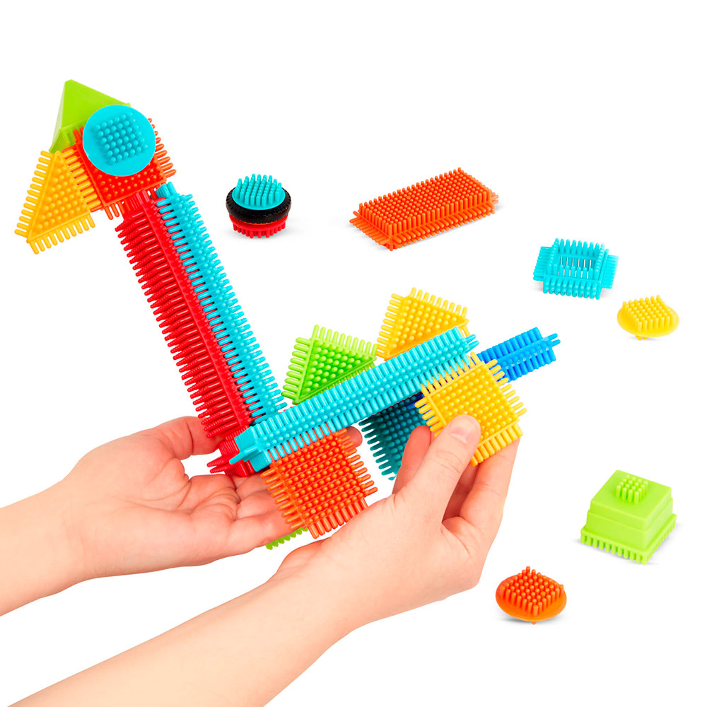 Battat Bristle Blocks Basic Builder Bucket 50pc