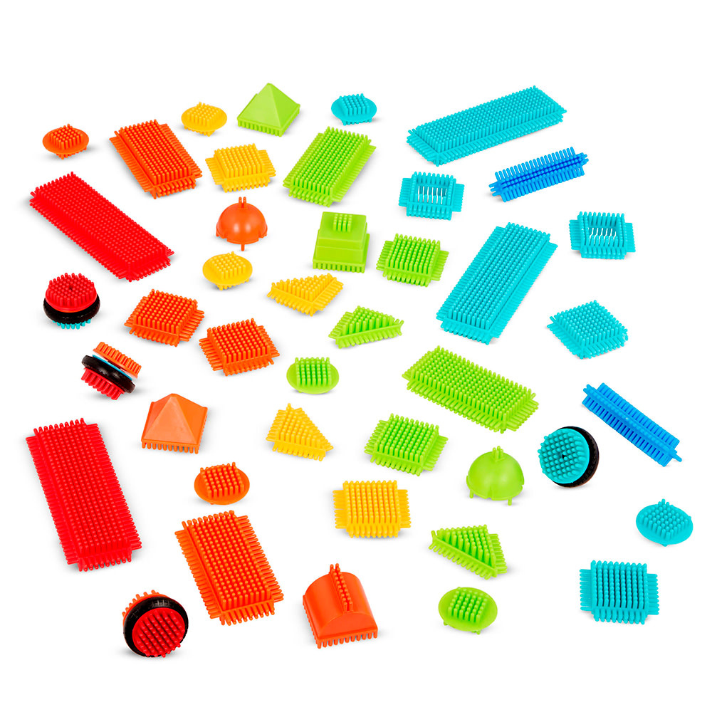 Battat Bristle Blocks Basic Builder Bucket 50pc
