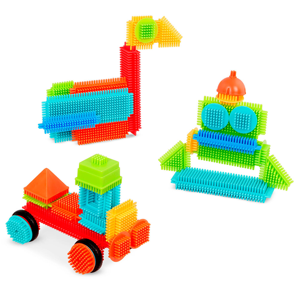 Battat Bristle Blocks Basic Builder Bucket 50pc