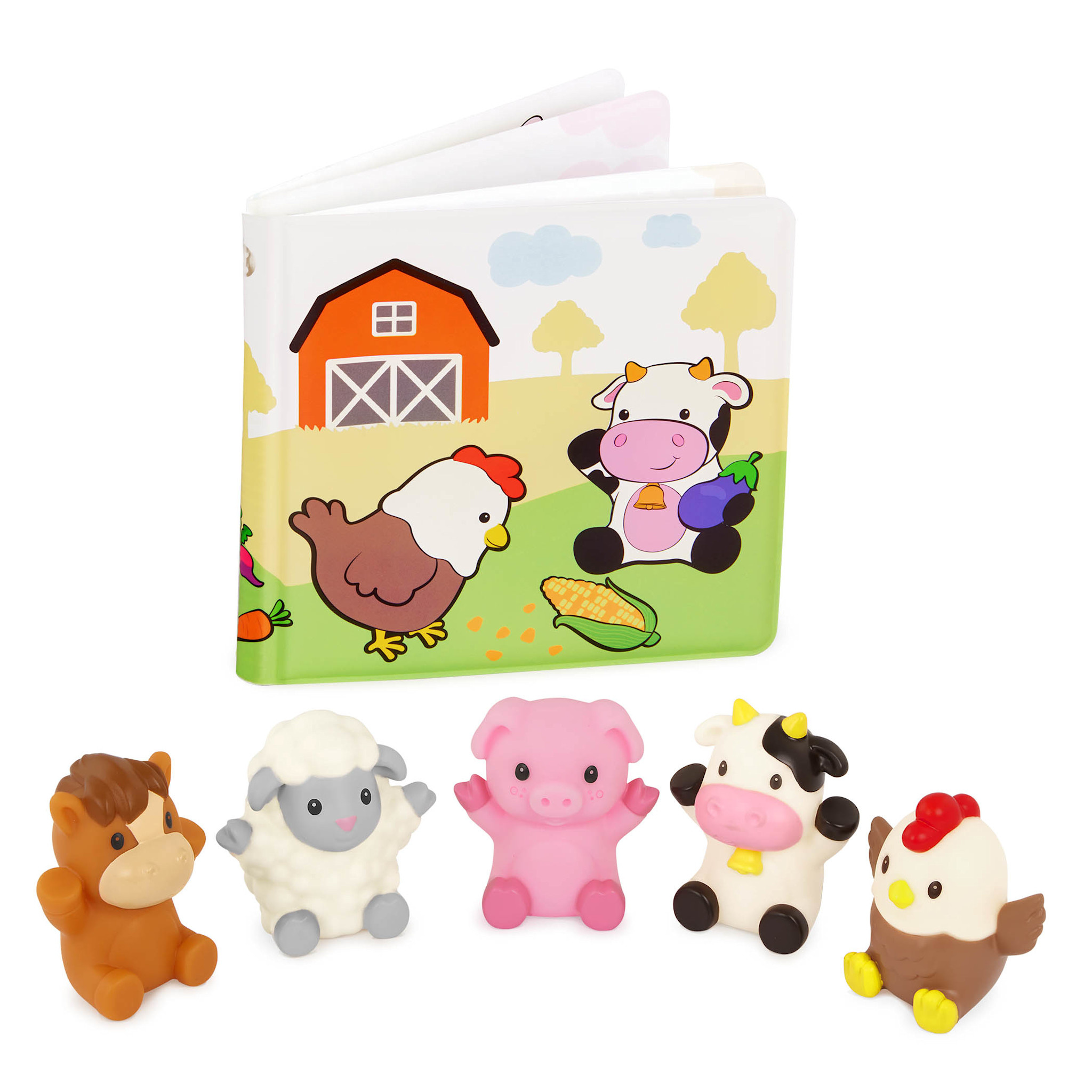 Battat Bath Book Farm Friends