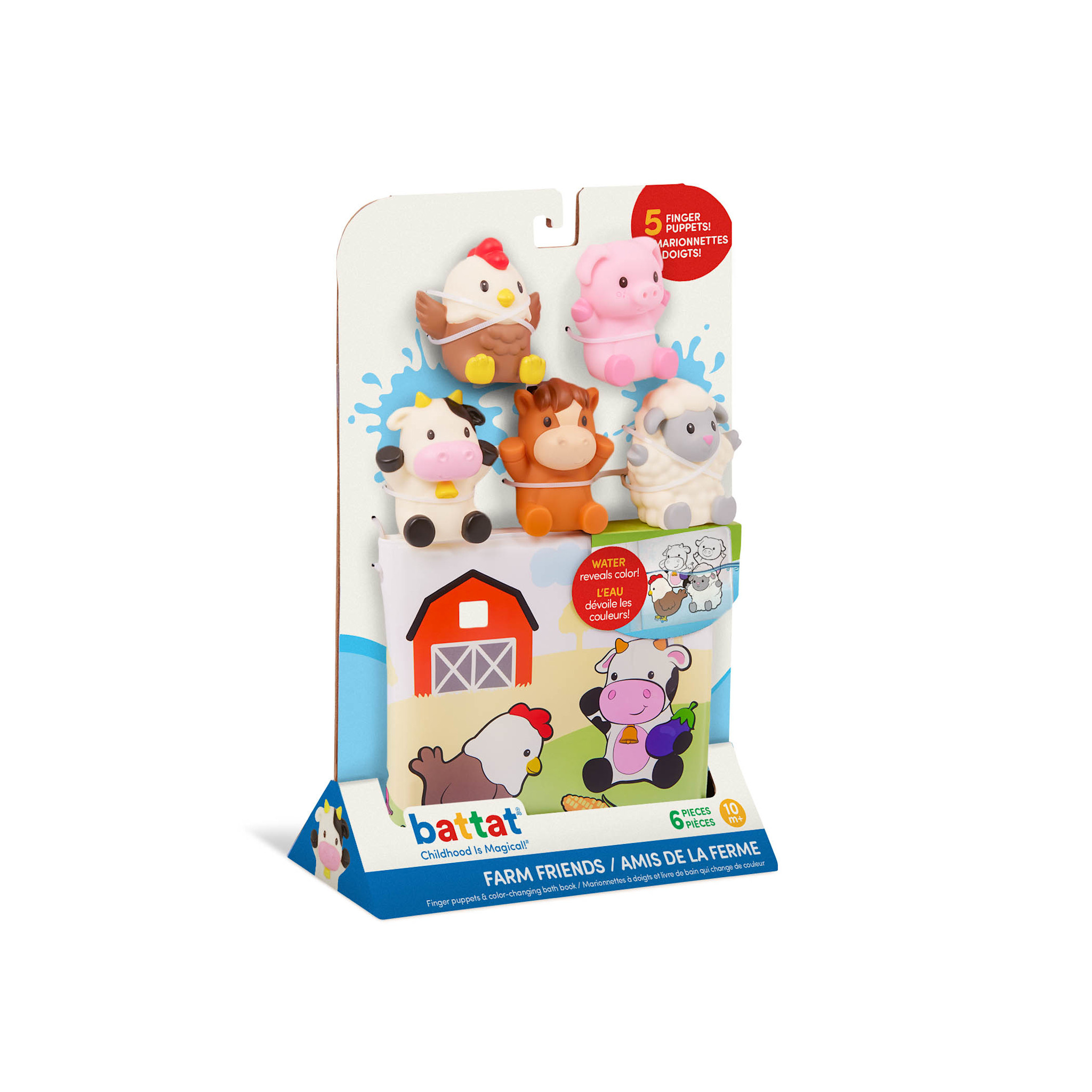 Battat Bath Book Farm Friends