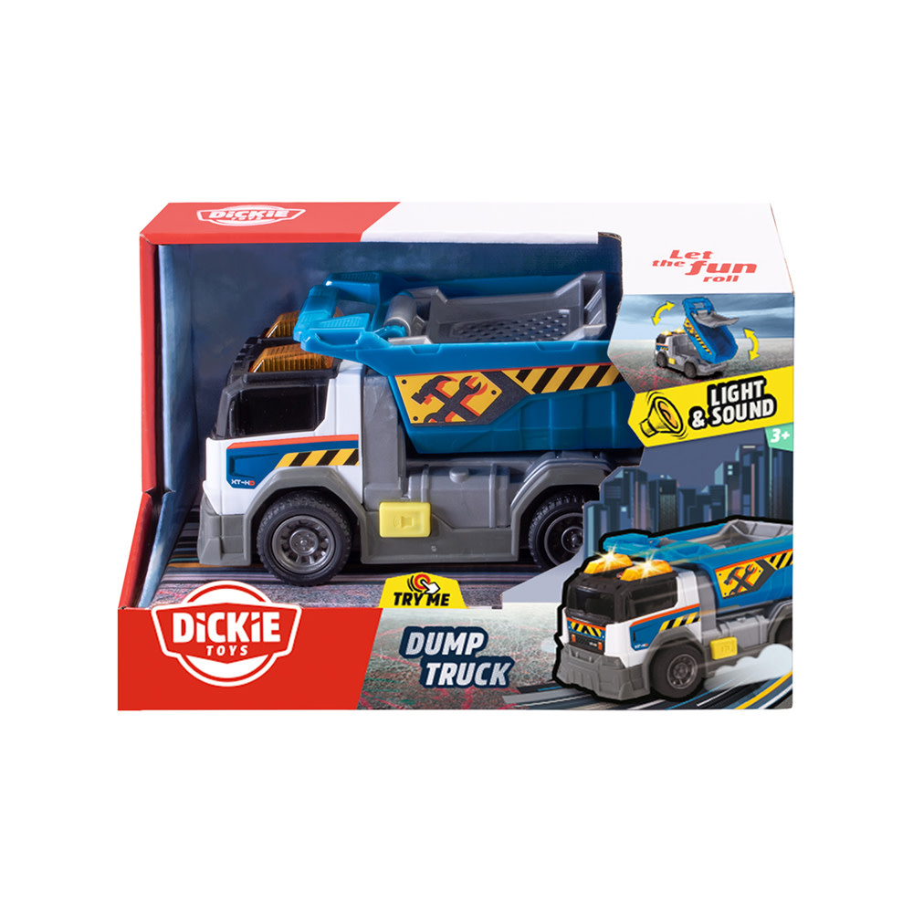 Dickie Lights & Sounds Dump Truck 15cm