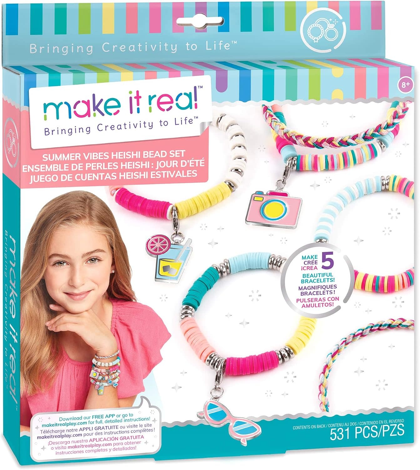 Make It Real Summer Vibes Heishi Bracelets