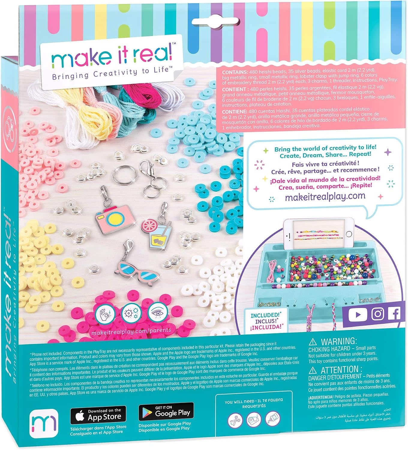 Make It Real Summer Vibes Heishi Bracelets