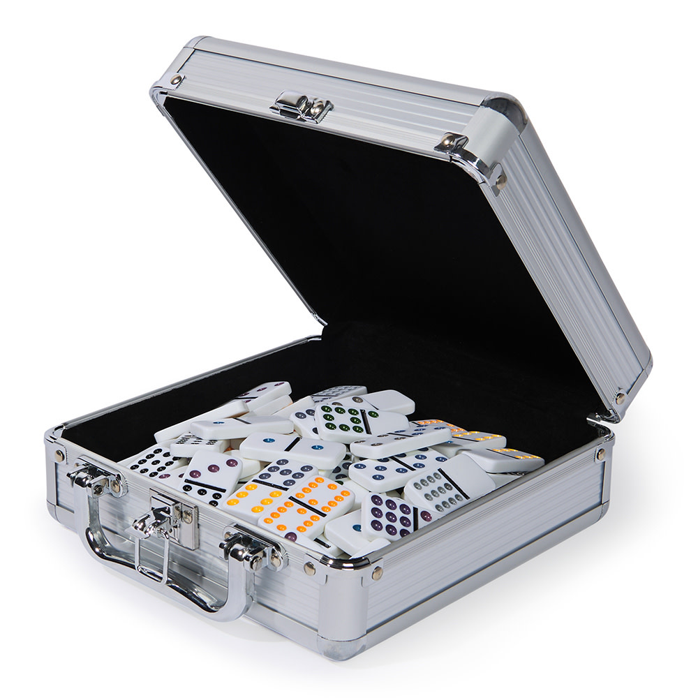 Mexican Train Dominoes Double 12 in Case