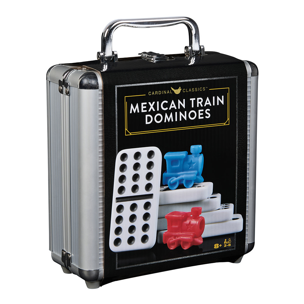 Mexican Train Dominoes Double 12 in Case