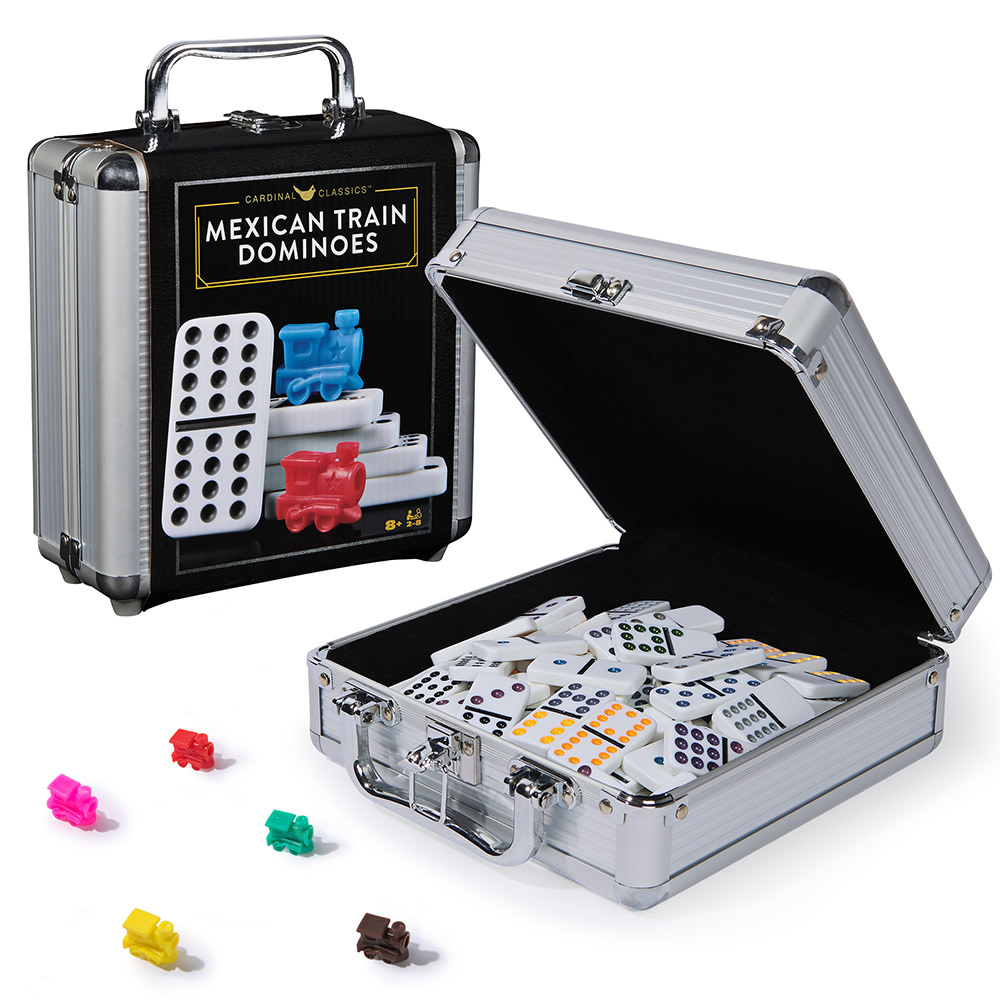 Mexican Train Dominoes Double 12 in Case