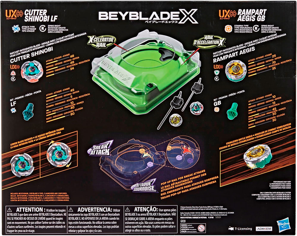 Beyblade X Sneak Attack Battle Set